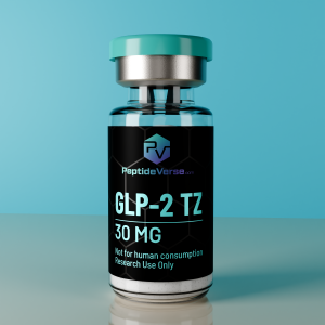 GLP-2 TZ 30mg peptide vial by PeptideVerse – research-use-only product image