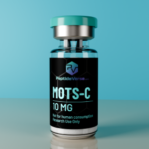 MOTS-C 10mg mitochondrial peptide vial by PeptideVerse – research-use-only product image
